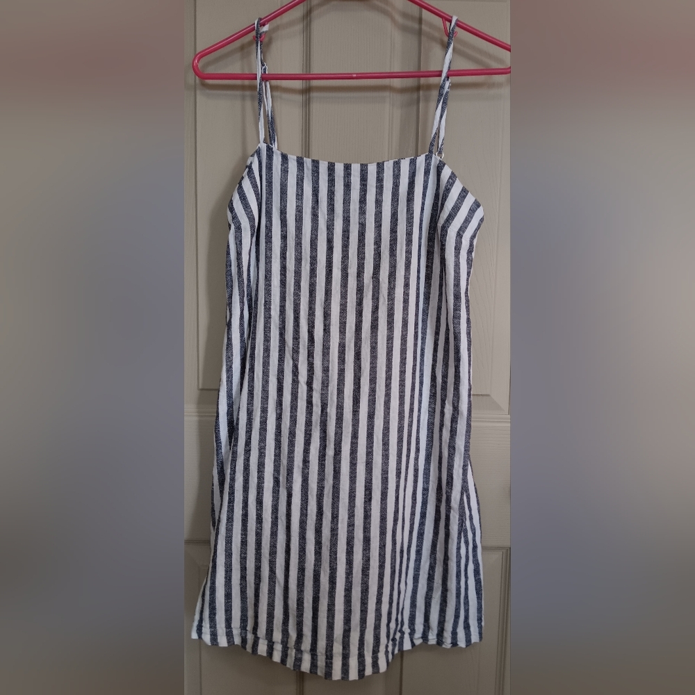 A New Day Linen/Rayon Blend Summer Dress - Size Small